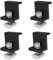 4 Pièces Pinces d'extrémité pour panneau solaire avec vis en Z, Fixation Panneau Solaire Bornes d'extrémité de 30 mm - Noir - Pour installations photovoltaïques