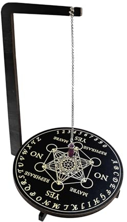 Pendelhalterung | Pendel Höhenbrett aus Holz - Vertikale Halterung handgefertigt für metaphysische Werkzeuge Energiearbeit spirituelle Reinigung Tarot-Lesung Höheneinstellungen