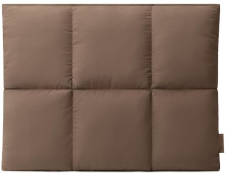 Comfyable Puffy Laptop-Hülle 15/16 Zoll, Gesteppte Puffer Laptop Tasche, weiche MacBook Sleeve kompatibel mit MacBook Air 15 Zoll M5 A3448 und MacBook Pro 16 Zoll M5 Pro/Max A3428 A3429, Mokkabraun