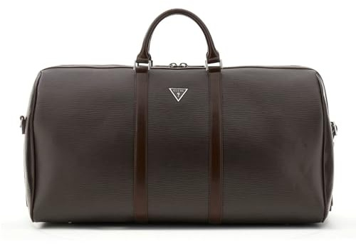 GUESS Reisetasche Milano Weekender Dark Brown Dunkelbraun