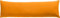 REDBEST Seitenschläferkissenbezug Single- Jersey San Francisco, Mandarine Größe 40x140 - weiche Qualität, bügelfrei, praktischer Reißverschluss, 100% Baumwolle