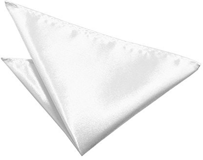 100% Soie Homme Mouchoir Soie Carré de Poche Mouchoir de Poche Pochette Mouchoir Mariage Mouchoirs Femme Solide Couleur 35X35cm Blanc