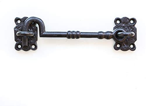 Antikas - Sturmhaken, Fallhaken, Kabinenhaken, Kajüthaken, Ladenhaken mit Öse - 15 cm