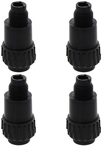 Othmro 4Pcs 5/8 Male Thread Oil Plug Connector Air Compressor Spare Fittings 16mm Thread Diameter Black Industrial Plastic Oil Cap Plug Air Compressor Spare Fittings for Air Compressor Inlet
