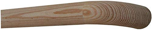 TIBU Lärche unbehandelt Holz Handlauf Geländer 30-500cm Wandhandlauf Wand Treppe, Länge: 3900 mm 390 cm 3,9 m und Enden: Holzkrümmling
