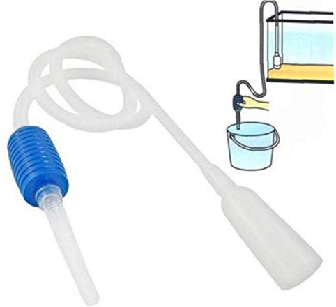 AMOYER Aquarium Fish Tank Vacuum Water Change Siphon Gravel Suction Pipe Filter Fish Tank Vacuum Water Change Pump Tools Filters
