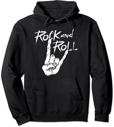 Signe du rock and roll, Cornes du Diable Main, Salve de Rock Sweat à Capuche