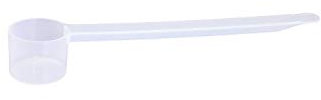 Plastic Measuring Scoop, (9 cc | 2 teaspoon | 9 mL) Long Handle Spoons for Powders and Granules, Coffee, Pet Food, Grains, Protein, Spices and Other Dry Goods, BPA Free (Pack of 1)