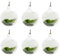 JFBUCF Lot de 6 pots de fleurs ronds en verre à suspendre pour terrarium - 10 cm - Transparent - Pour décoration de maison, jardin, fête de mariage