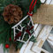 Dekorative hängende Ornamente aus Zinn, Christbaumschmuck, Urlaubs-Weihnachtsdekoration, Kardinalvogel zum Aufhängen, Zinn, Weihnachtsdekoration, Geschenk