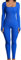 Geagodelia Damen Sexy Bodycon Jumpsuit Einteiler Elegant Langarm Overall Romper Yoga Workout Sport Outfit Clubwear Streetwear (A - Blau, L)