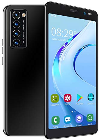 HD-Kamera-Smartphone, Rino4 Pro 5,45 Zoll Face Unlock Dual-Karten Dual-Standby-Smartphone 512 MB und 4 GB (Schwarz)
