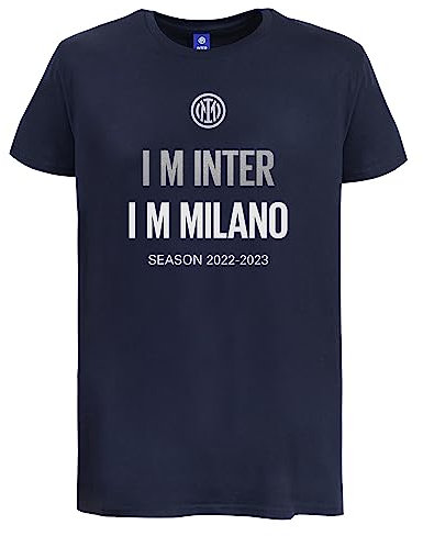 Inter Unisex Champions T-Shirt, Marineblau, S