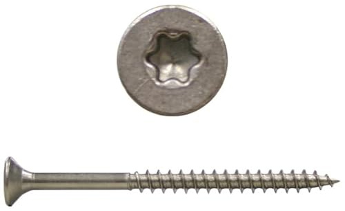 Spanplattenschrauben 6,0x100 Edelstahl V2A - 100 Stk. - Antrieb: TX