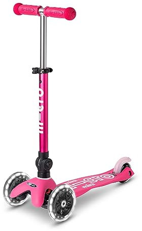 mini micro Deluxe Foldable LED | Das ORIGINAL | Kinderroller ab 2 Jahren | Inklusive LED Rollen | Direkt vom Hersteller