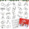 Adventskalender 2024, Adventskalender Puzzle, 24 Stück Adventskalender Kinder, Weihnachts Metall Knobelspiele, Countdown Kalender, Geschicklichkeitsspiel, Puzzle Adventskalender für Kinder Erwachsene