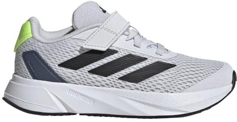 adidas Unisex Duramo SL Shoes Kids Laufschuhe, Grey/core Black/Lucid Lemon, 34 EU