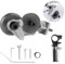 Coupe-plaque de perceuse électrique, accessoires de coupe de tôle avec poignée d'adaptateur, coupe-plaque métallique rapide universel pour grignoteuse électrique pour couper le fer, la feuille