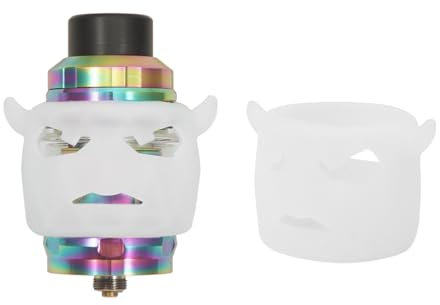 YiTenn Schutzhülle Silikon Case Cover für tank geekvape zeus sub ohm/Z Mesh RTA/ TFV12 prince,TFV16/18, uwell crown 4/5 (2 stück transparent)