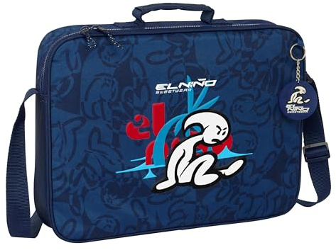 Safta M385 El Niño Paradise - Schultasche, Umhängetasche, bequem und vielseitig, Qualität und Widerstandsfähigkeit, 38 x 6 x 28 cm, Marineblau, Unisex Kinder, Standard, marineblau, Estándar