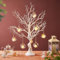Panlaolao 33 Inch White Easter Tree Centerpiece - Spring Wedding Table Decor with Manzanita Branches for Easter, Birthdays， Reusable Holiday Display with Easy Assembly, Party Decoration