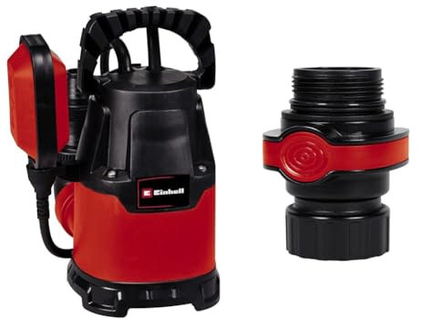 Einhell Tauchpumpe GC-SP 2275 (220 W, 7.500 Liter pro Stunde, max. Förderhöhe 6 m, flachabsaugend bis 5 mm, Klarwasserpumpe, bis zu 5 mm Partikelgröße, inkl. Schnellverbinder)