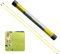 Golf Alignment Stick Sticks Training Aid Rods Rod Cover Tool Swing Trainer Aids Set of 2, Foldable Practice Rods Training Aiming Putting Full Swing Trainer Posture for Men Women (2 Pack in Amber)…