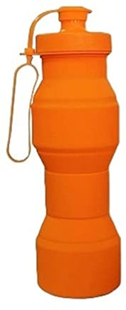 QTANZIQI Cup with Handle Silicone Collapsible Water Bottles Travel Folding Cars Portable Kettle My Foldable Drink Bottle Cups (Color : Orange) silk pillowcase