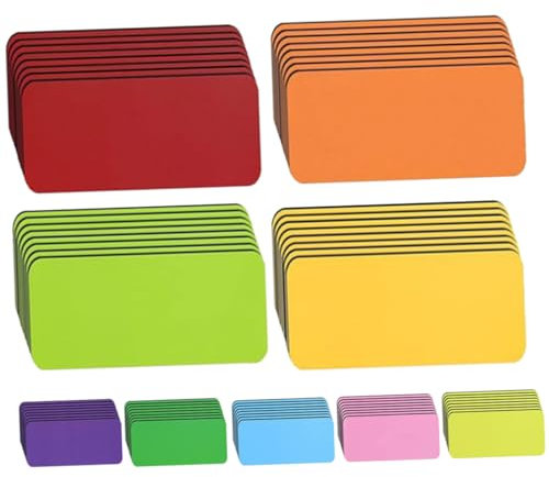 HAPINARY Bunte Flexible Magnet Namensschilder 54 Stück Schulanfang Deko