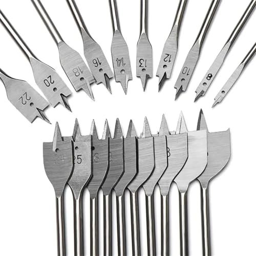 6-45mm Woodworking Flat Drills High-carbon Steel Hand Drill Bits Wood Flat Drill Bit Woodworking Tool 1Pcs(14mm)
