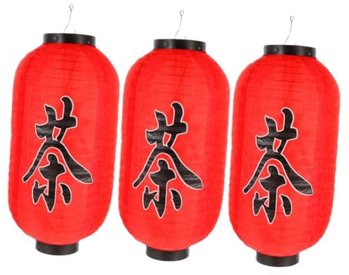 3st Laterne Japanisches Restaurant Japanische Lampe Sushi-bar-dekor Japanisches Dekor Japanischer Lampenschirm Japanische Restaurantdekorationen Japanische Hängelampe Kunststoff jojofuny