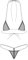 TiaoBug Femme Micro Bikini Sexy 2 Pièces Ensembles Tanga Bikini Laçage Bikini Bresilien Set Bra Top Triangle et Thong Ficelle Monokini Mankini Sexy Erotique Beachwear Blanc Taille Unique