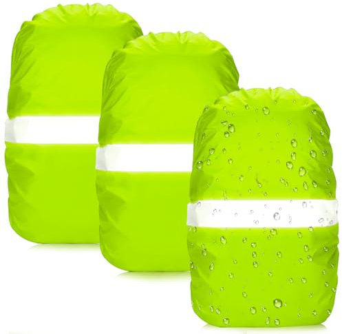 YIUWOD 3 StüCk RegenhüLle Rucksack - Schulranzen Regenschutz - Waterproof Backpack Cover - Geeignet FüR Camping-WanderrucksäCke, ReiserucksäCke Und RucksäCke