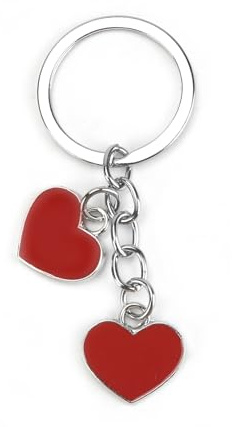 OBEISN Schlüsselanhänger in Herzform, Süßer, Roter Schlüsselanhänger Für Frauen, Geschenk Zum Geburtstag, Valentinstag Oder Als Kleine Aufmerksamkeit Für Freundinnen, Geschenkideen Für Frauen