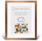 PuzzelMax Puzzlerahmen Bilderrahmen Posterrahmen 60x90 cm Kupfer Dekor 90x60 cm mit klarem Kunstglas