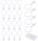 WOLMIK Plastic Shower Curtain Rings with Clips, Shower curtain Clips for Bathroom Shower Window Rod, Window Hanging Clips Curtain Pole Rings for Home Bathroom Shower Curtain Photo Decors (20 Pack)