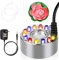 ZOBMIO Ultraschall Vernebler,Mini Nebelerzeuger,12 Led Nebler,Halloween Ultraschall Nebler Weihnachtsdekoration Nebelmaschine Mini,FüR Teich,Garten,Steingarten,Hof