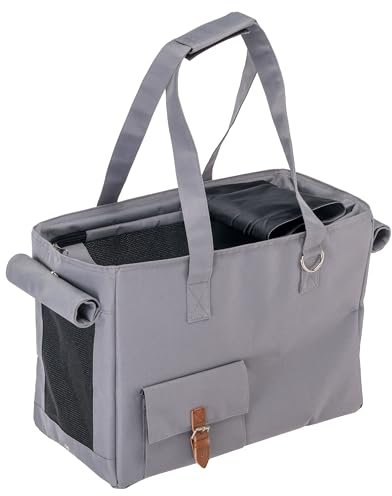 Ferplast Trasportino per Cani JETSET, Trasportino Gatto, Zaino per Cani, Cinghia di Sicurezza, Max 12 kg, 40 x 20 x h 30 cm
