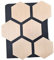 Akustikpaneele Holz Wand Deko Holzpaneele 3D Wandpaneele Wandverkleidung Holz Hexagon Schallabsorber Schalldämmung Schallschutz