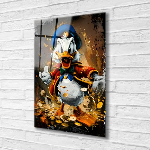 AREDE Wandbild Direktdruck auf Acrylglas (Plexiglas) – 40 x 60 cm – Meister des Reichtums – Hochwertiger Kunstdruck mit brillanten Farben –Wanddeko für Wohnzimmer, Schlafzimmer, Büro– ohne Rahmen