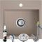 SINK Quality Spülbecken beige 45 × 42 cm - Einbauspüle mit Siphon und Imprägnierung - Waschbecken beige für Unterschrank ab 45cm - Granitspüle 1 Becken - Spüle ohne Abtropffläche