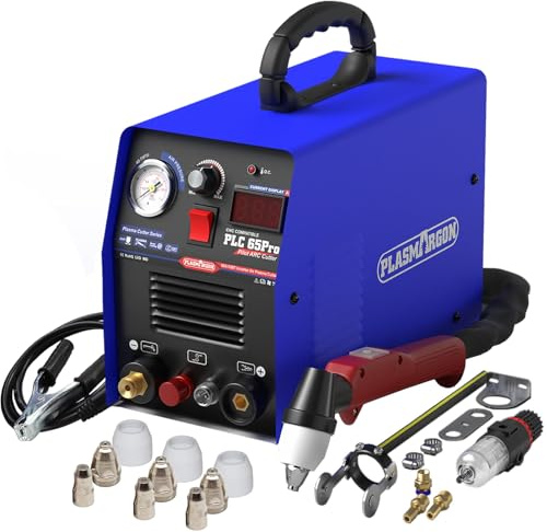 65A Plasma Cutter,CUT65Pro 230V Air Plasma Cutting Machine with Pilot Arc Non-Touch,IGBT Inverter,LED Display,Portable Metal Cutter for Stainless Steel, Aluminum, Copper, Up to 18mm Clean Cut