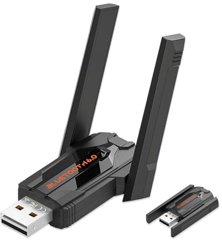 Bluetooth 6.0 Adapter für PC, USB Bluetooth Dongle Stick 200 Meter