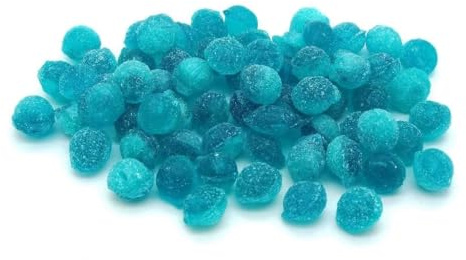 Blue Raspberry pips sour blue raspberry flavoured boiled traditional sweets (1kg)
