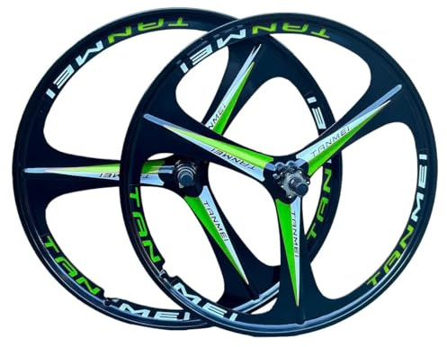 Mountainbike-Laufradsatz 26/27.5/29 Zoll Mag Magnesium Scheibenbremse Laufrad Set 3-Speichen Felgen Fahrrad Vorder- Und Hinterrad 100 X 135 Mm Für 6-9 Gänge Kassette