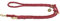 HUNTER LIST Verstellbare Führleine, Seil, Messing-Karabiner, maritim, 0, 8 x 200 cm, bordeaux
