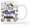 TAZA PERSONALIZADA | ESTOY LOQUI POR LOS PERROS | TAZA PERRO | CERAMICA DE 350ML | TAZAS ORIGINALES PARA REGALAR