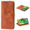 Mulbess Handyhülle für Samsung Galaxy A50 Hülle, Leder Flip Case Schutzhülle für Samsung Galaxy A50 / A30s / A50s Tasche, Cognac Braun