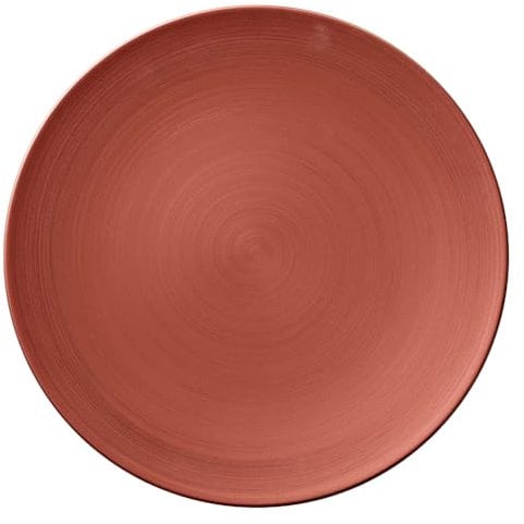 Villeroy & Boch Manufacture Glow Plato Gourmet Coupe Porcelana Premium, Rojo (Glow), 32 cm