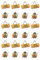 cdb 24 Fishing Edible Iced / Icing Cupcake Topper Fairy Cake Bun Toppers Round